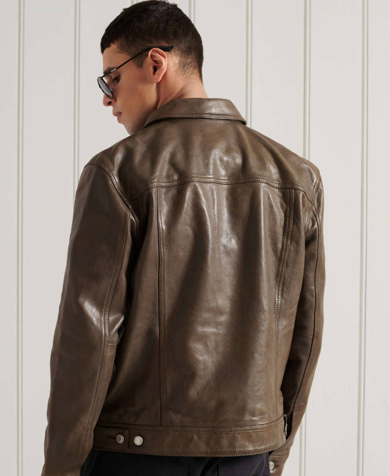 Leather Workwear Trucker