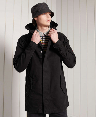 SERVICE FISHTAIL PARKA - Washed Black