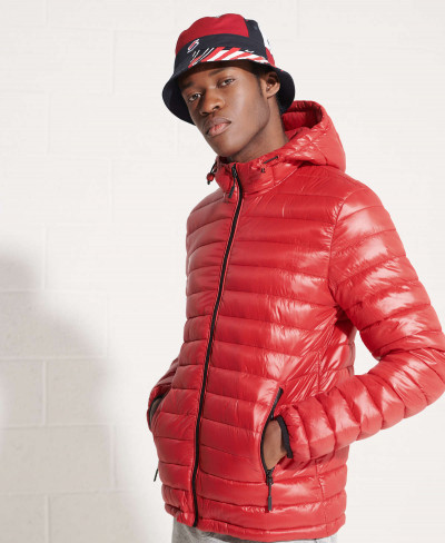 SHINE HOODED FUJI - Rouge Red