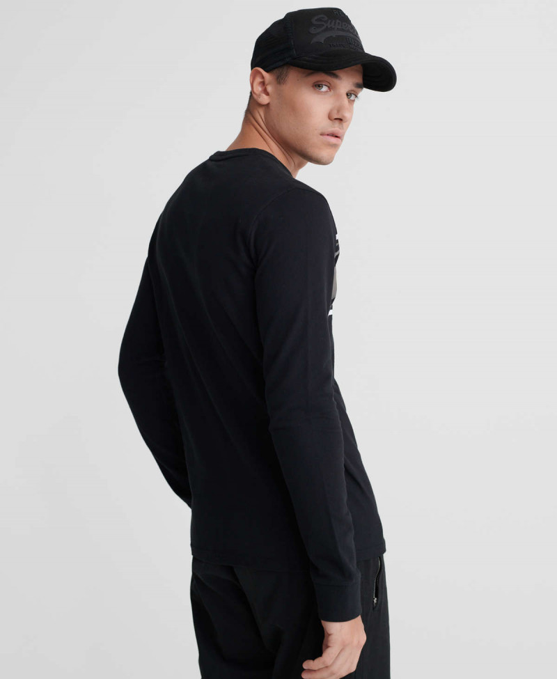 CORE LOGO CAMO STRIPE LS TEE