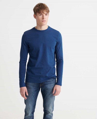 THE STANDARD LABEL LS TOP - Pilot Mid Blue
