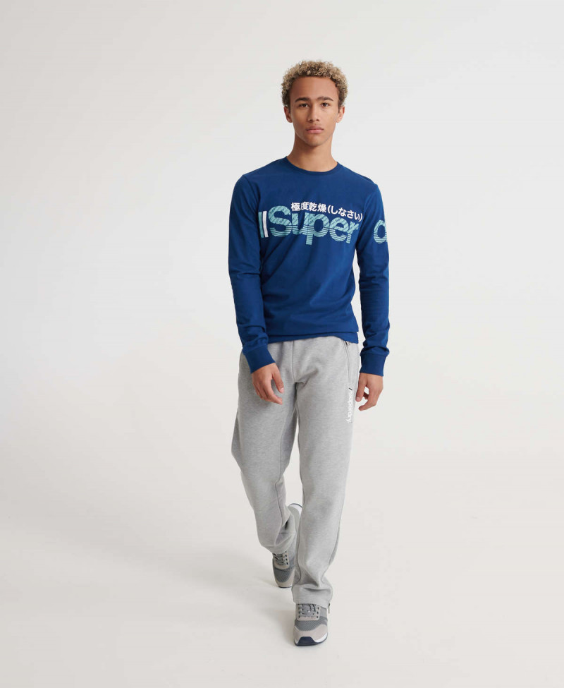 CORE SPLIT LOGO LS TEE