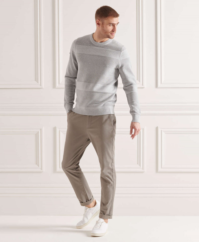 TEXTURED COTTON CREW