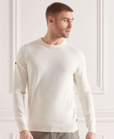 COOLMAX CREW KNIT - Oyster