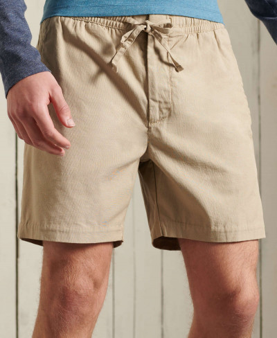 EDIT TAPER DRAWSTRING SHORT - Sand Texture