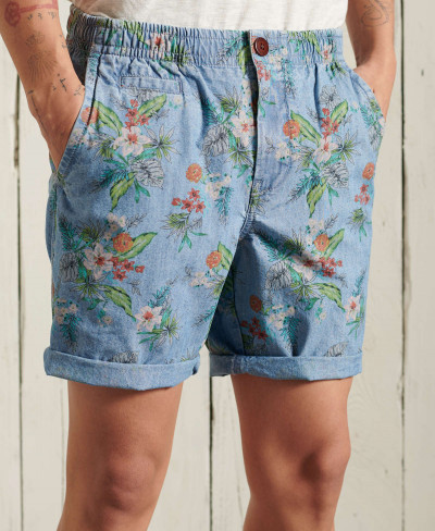 SUNSCORCHED CHINO SHORT - Chambray Hawaiian