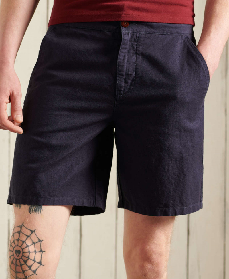 LINEN CALI BEACH SHORT