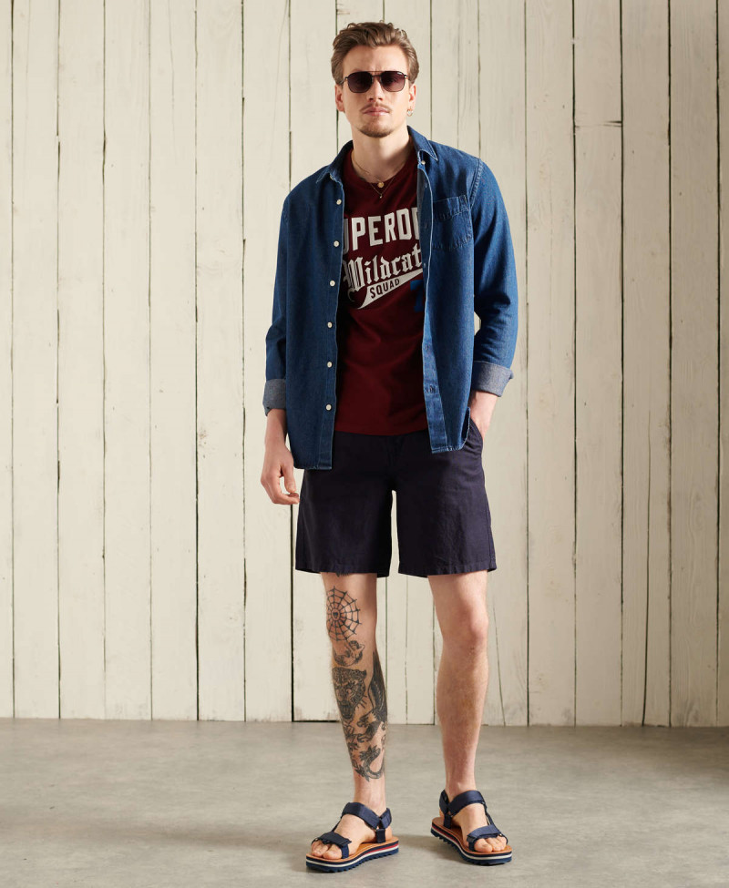 LINEN CALI BEACH SHORT