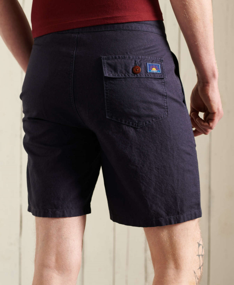 LINEN CALI BEACH SHORT