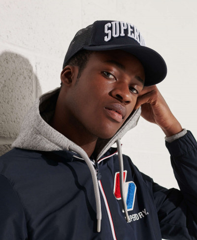 SPORT TRI LOGO TRUCKER CAP