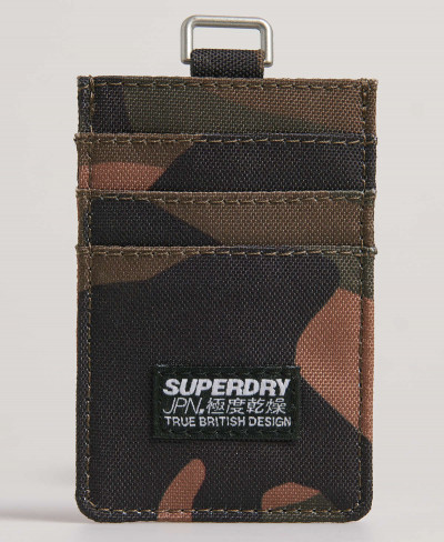 FABRIC CARD WALLET - Green Camo