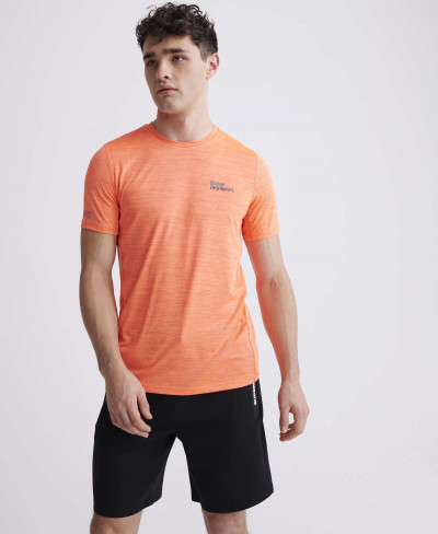 TRAINING TEE - Bright Havana Orange Space Dye