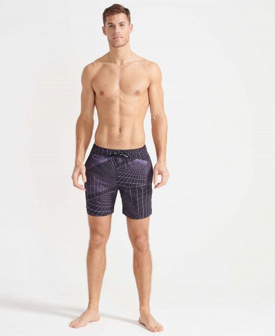 17 RESORT BOARDSHORT - Black AOP