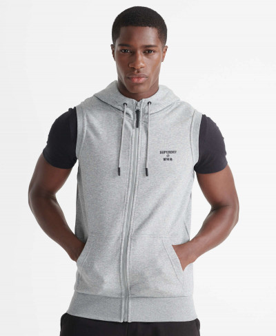 TRAINING CORE SPORT SL HOOD - Grey Marl