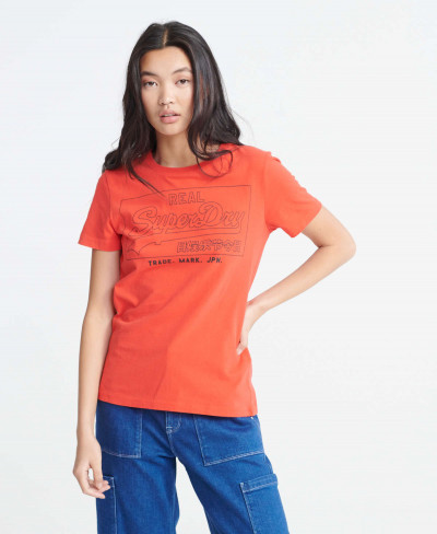 VL OUTLINE ENTRY TEE - Apple Red