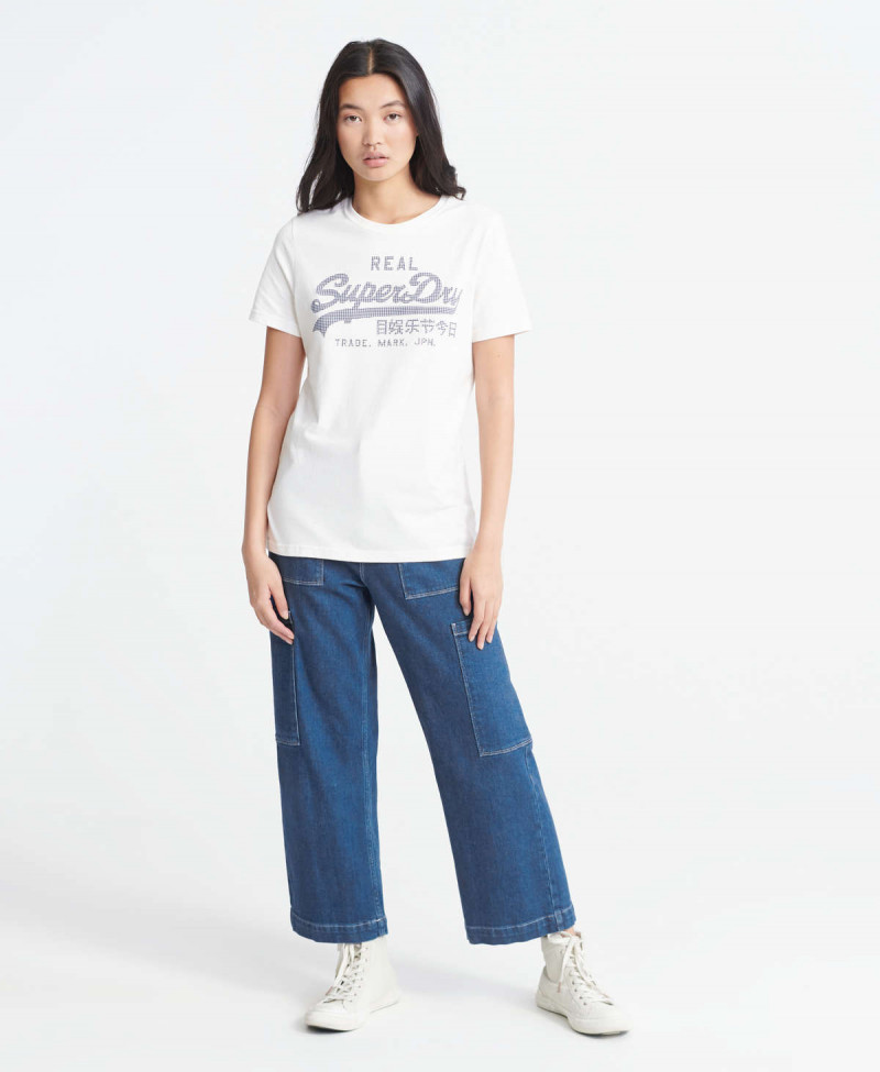 VL GINGHAM ENTRY TEE