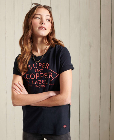 WORKWEAR GRAPHIC TEE - Eclipse Navy