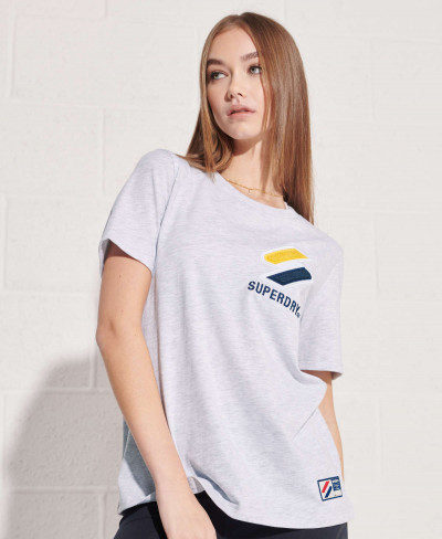 SPORTSTYLE CHENILLE TEE - Ice Marl