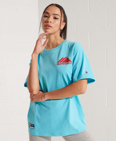 MOUNTAIN SPORT MONO MINI TEE - Aquamarine