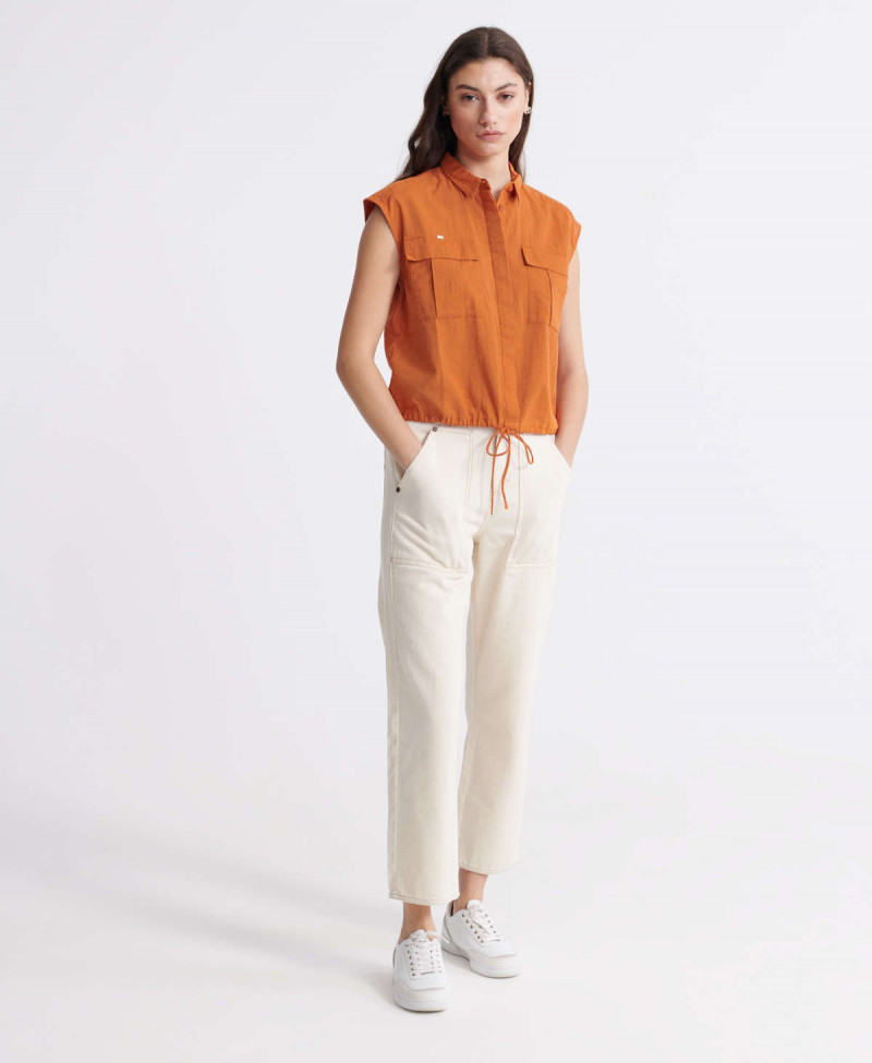 SLEEVELESS MILITARY SHIRT