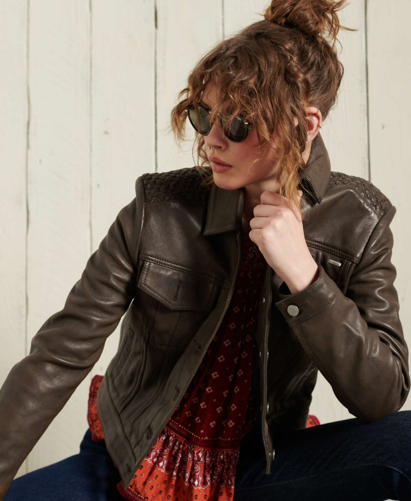 Leather Stateside Trucker