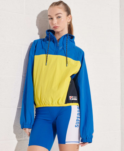 OVERHEAD CROPPED CAGOULE - Royal