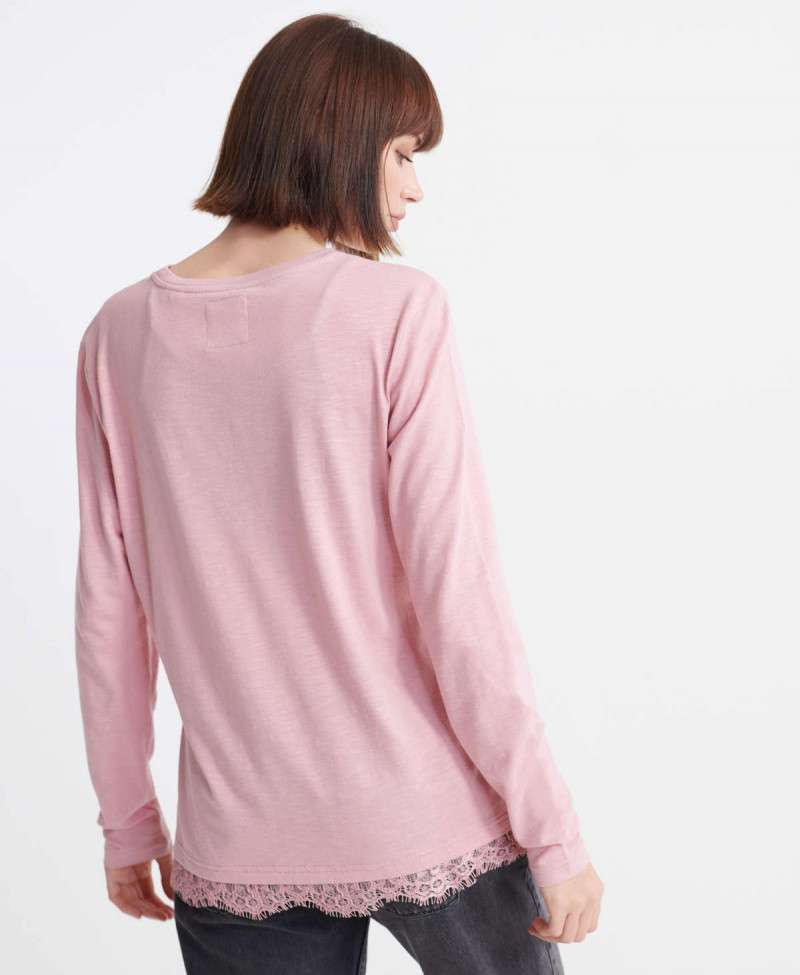 TILLY LACE LS GRAPHIC TOP