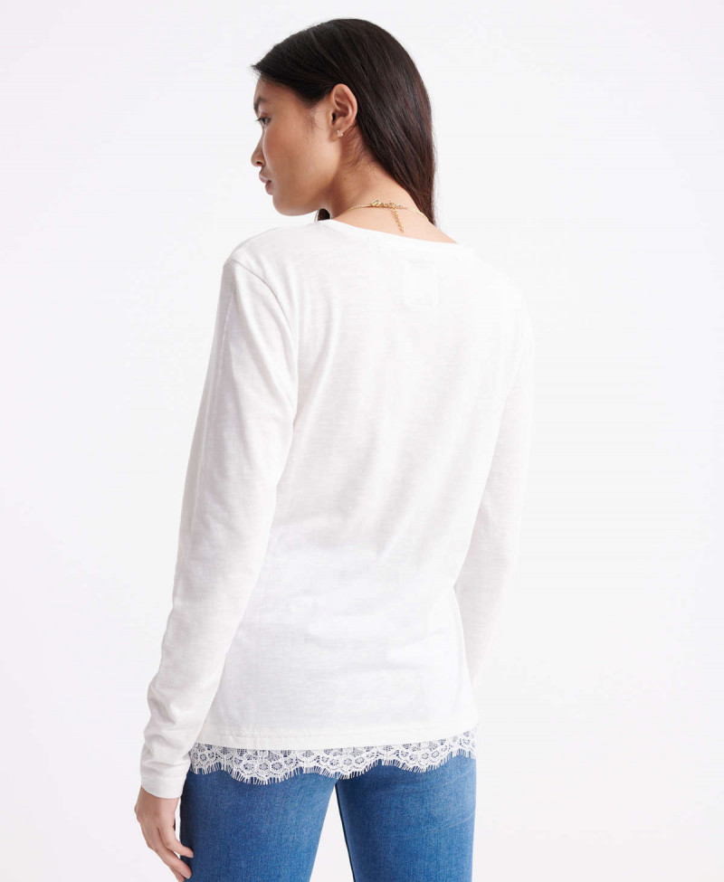 TILLY LACE LS GRAPHIC TOP