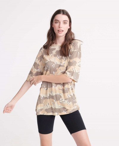 DESERT LINEN TEE - Desert Camo