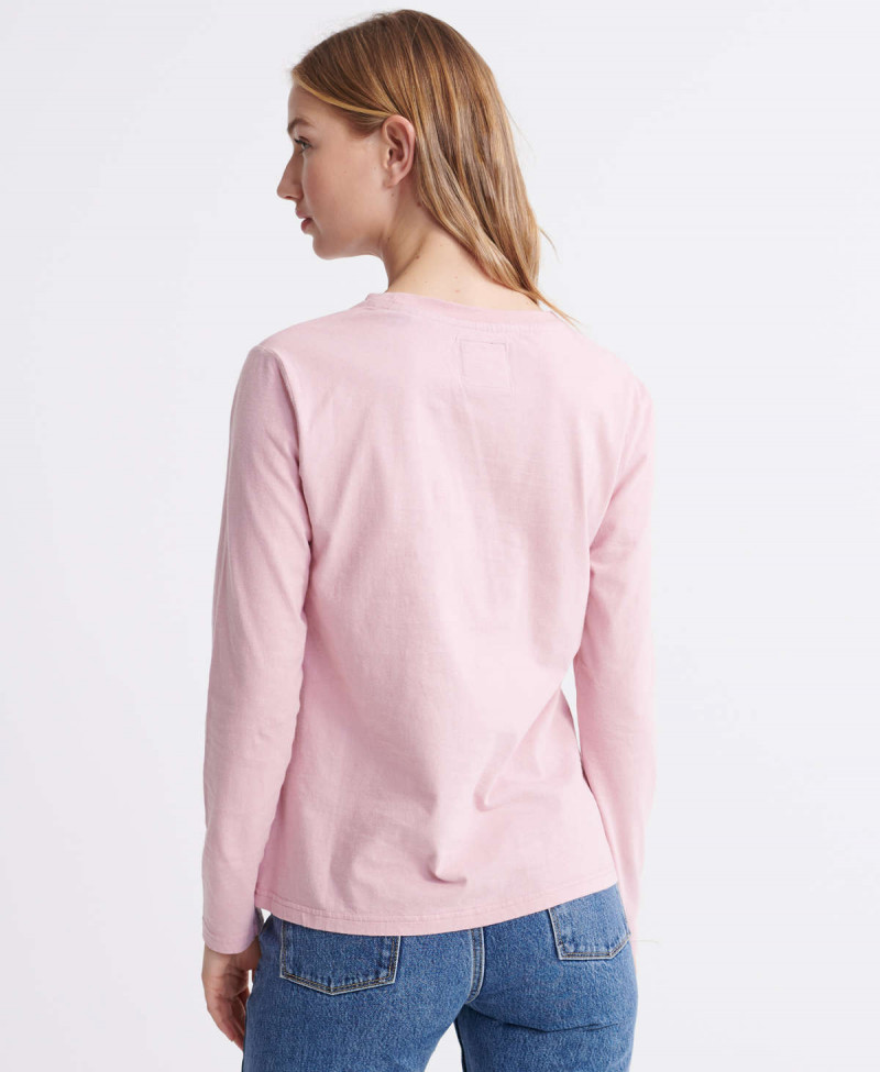 VINTAGE LOGO PHOTO ROSE LS TOP