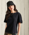 EMB SLEEVE TEE