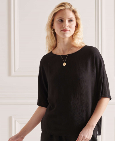 WOVEN TSHIRT - Black