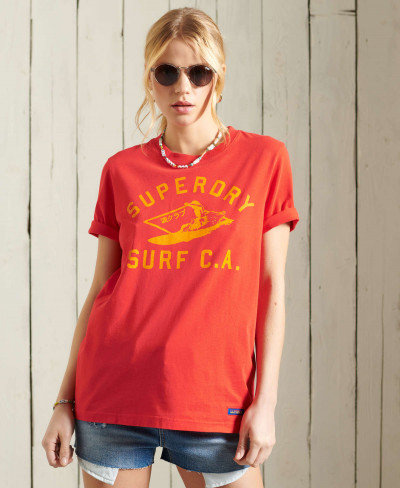 CALI SURF CLASSIC CREW NECK - Apple Red