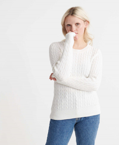 CROYDE BAY KNIT - Chalk White