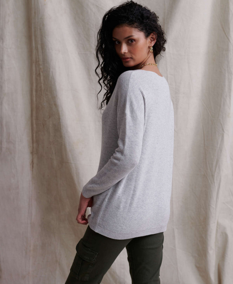 HARPER LACE VEE KNIT