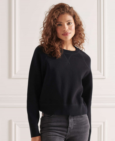 ESSENTIAL COTTON CREW - Noir
