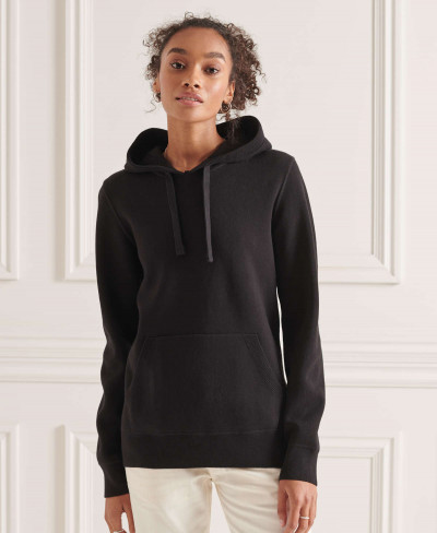 ESSENTIAL COTTON HOOD - Black