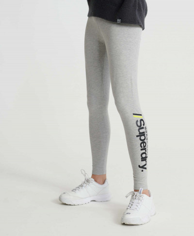 LOGO LEGGING - Grey Marl