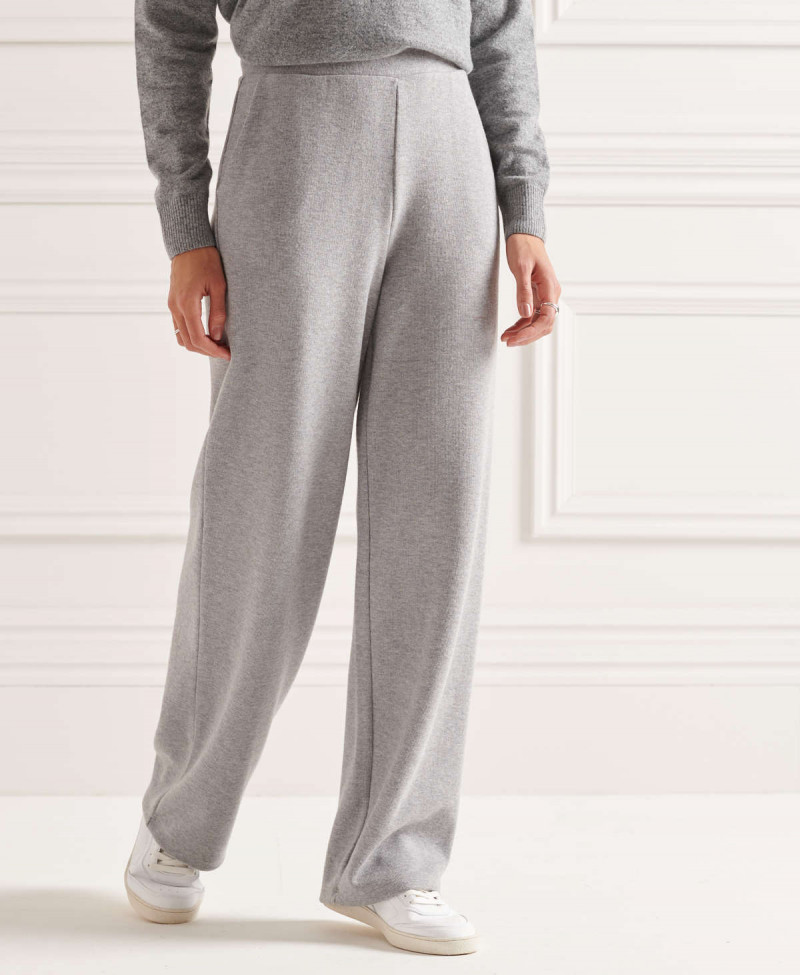 SOFT RIB WIDE LEG JOGGER