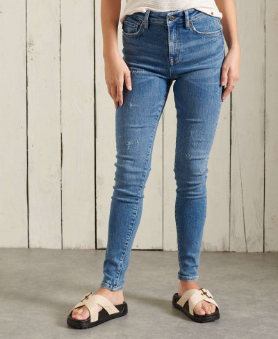 HIGH RISE SKINNY - Abbot Mid Blue Vintage