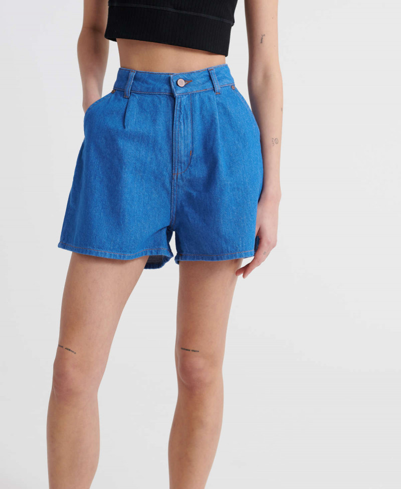 DENIM A_LINE SHORT