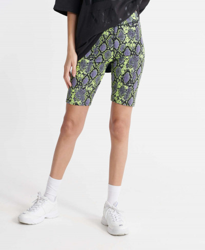 DESERT BIKE SHORT - Neon Snake Print