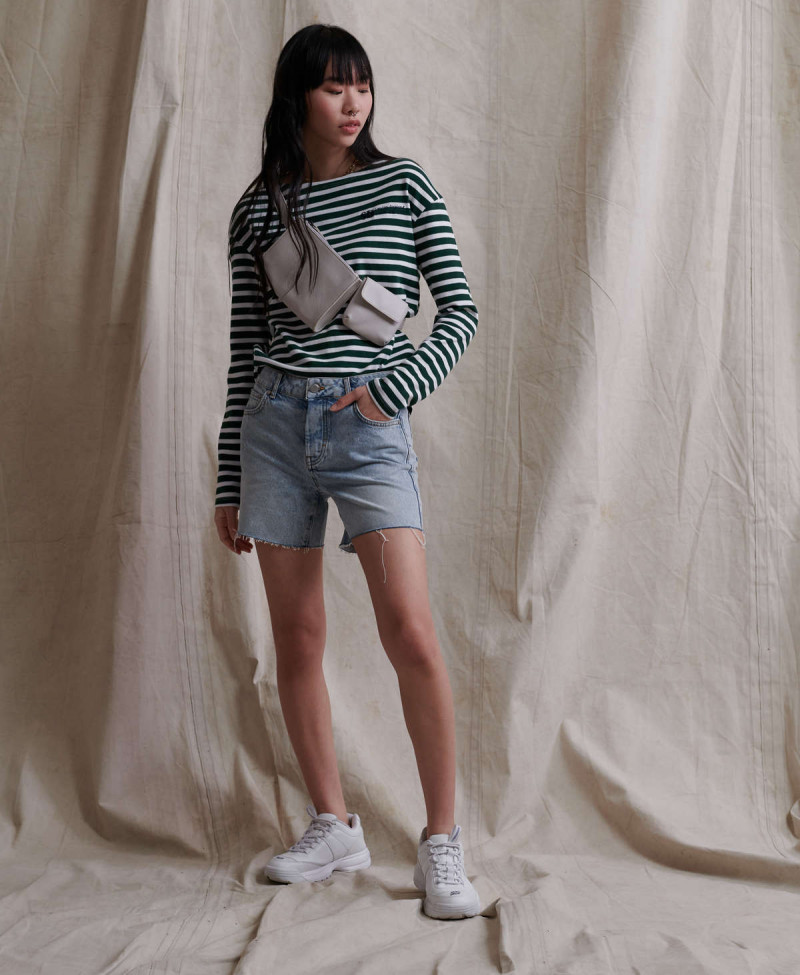 DENIM MID LENGTH SHORT