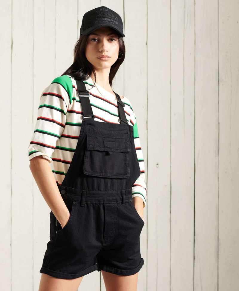 DENIM DUNGAREE BOYSHORT