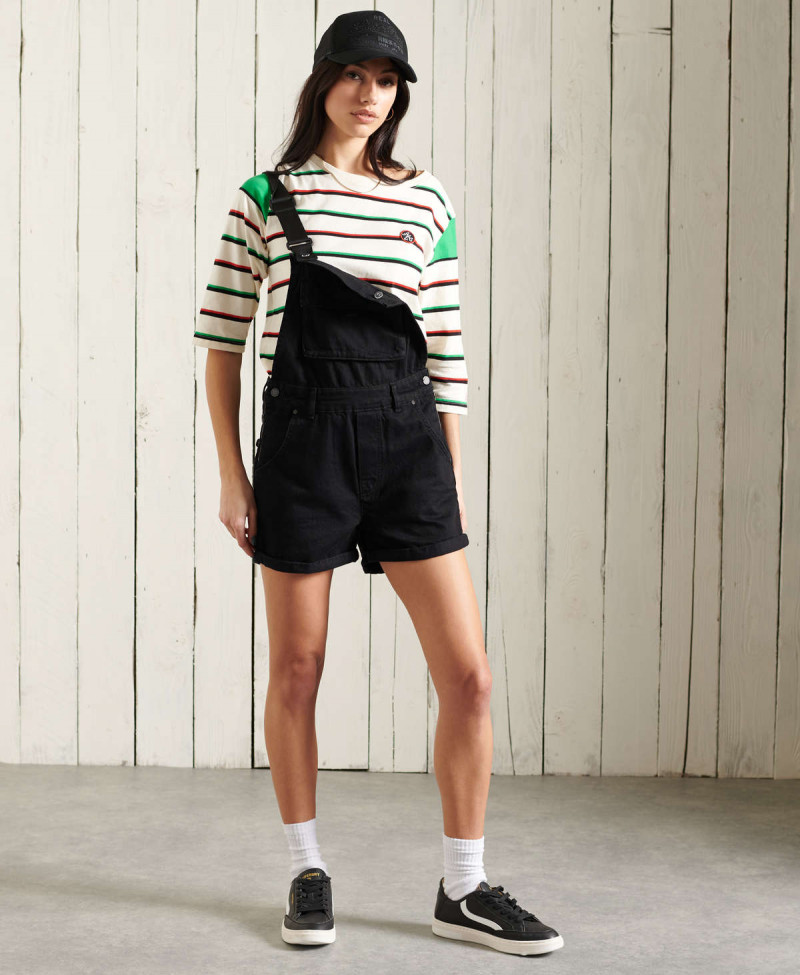 DENIM DUNGAREE BOYSHORT