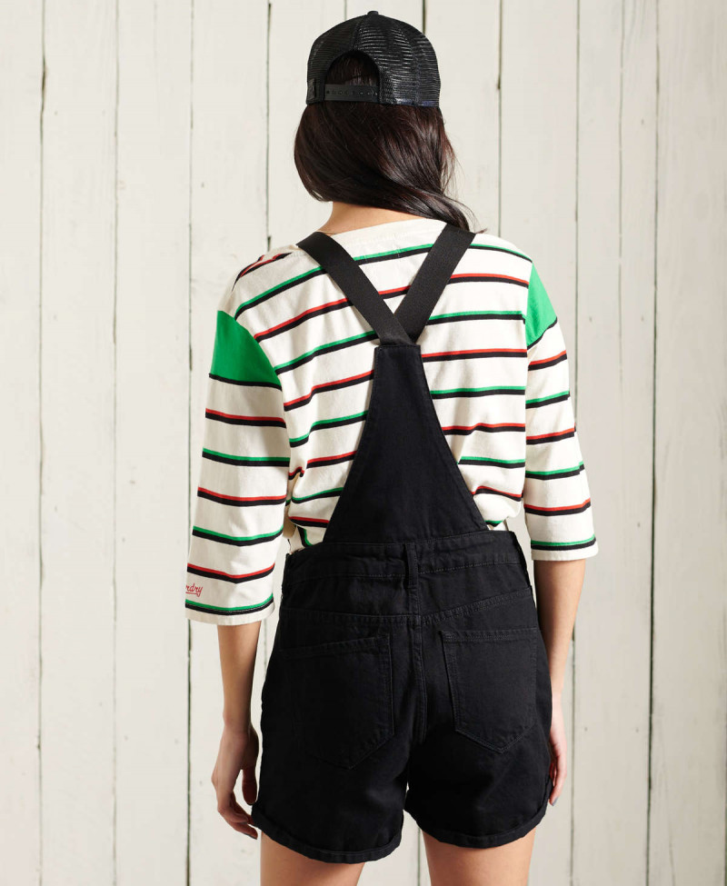 DENIM DUNGAREE BOYSHORT