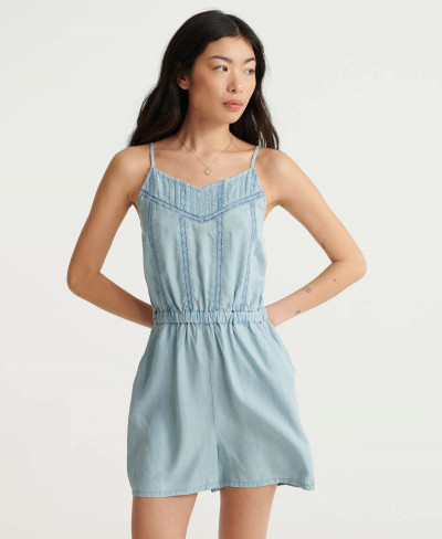 INDIE LACE CAMI PLAYSUIT