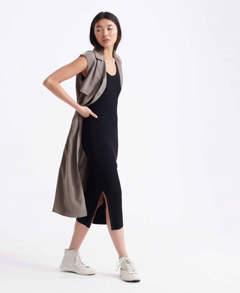 SAHARA KNIT MIDI SPLIT DRESS