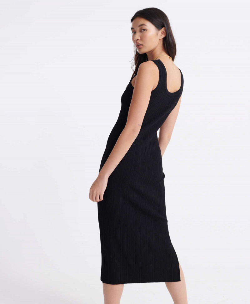 SAHARA KNIT MIDI SPLIT DRESS