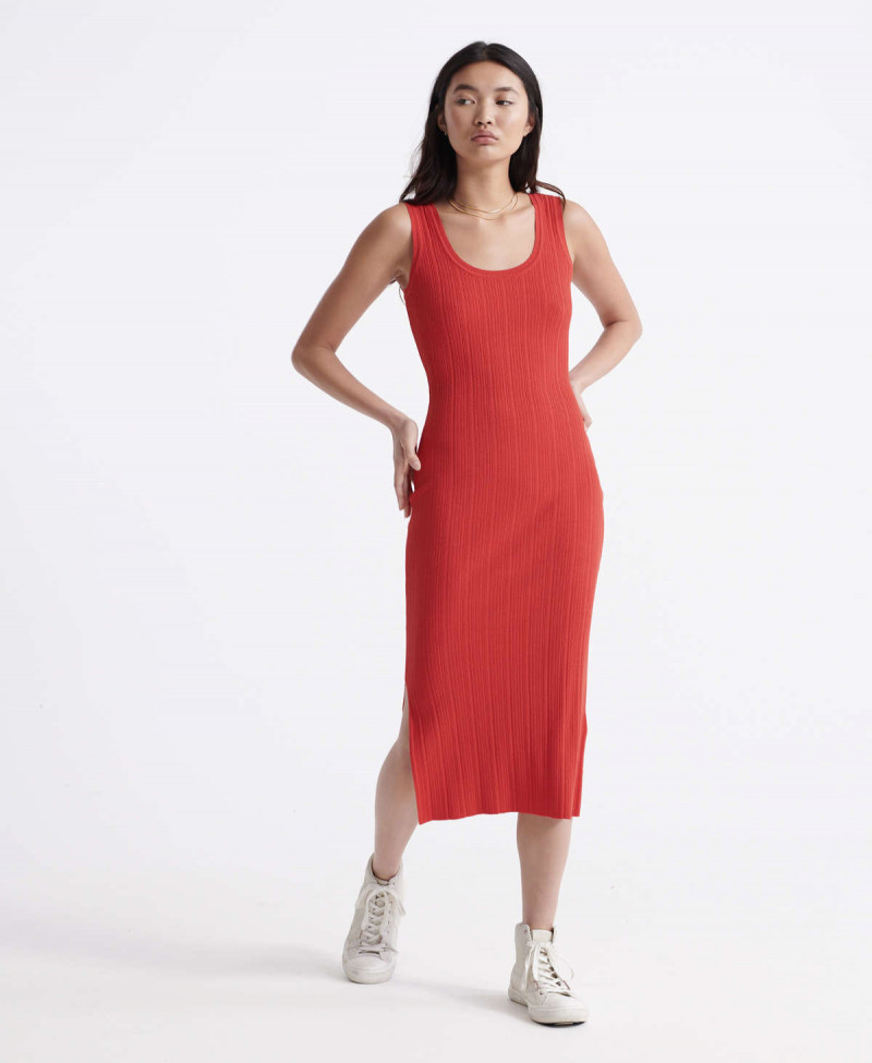 SAHARA KNIT MIDI SPLIT DRESS
